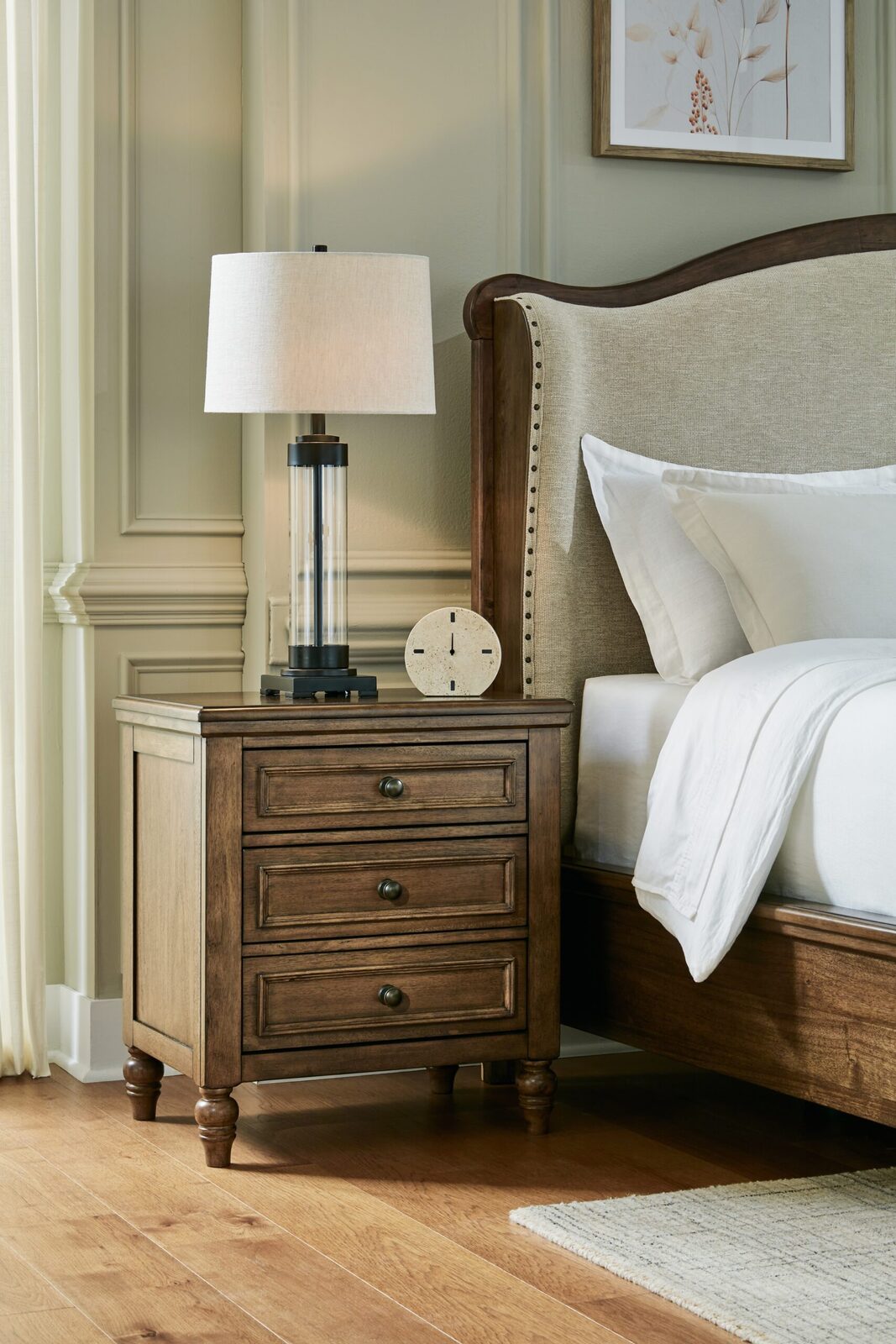 Sturlayne - Three Drawer Night Stand - Brown - Image 2