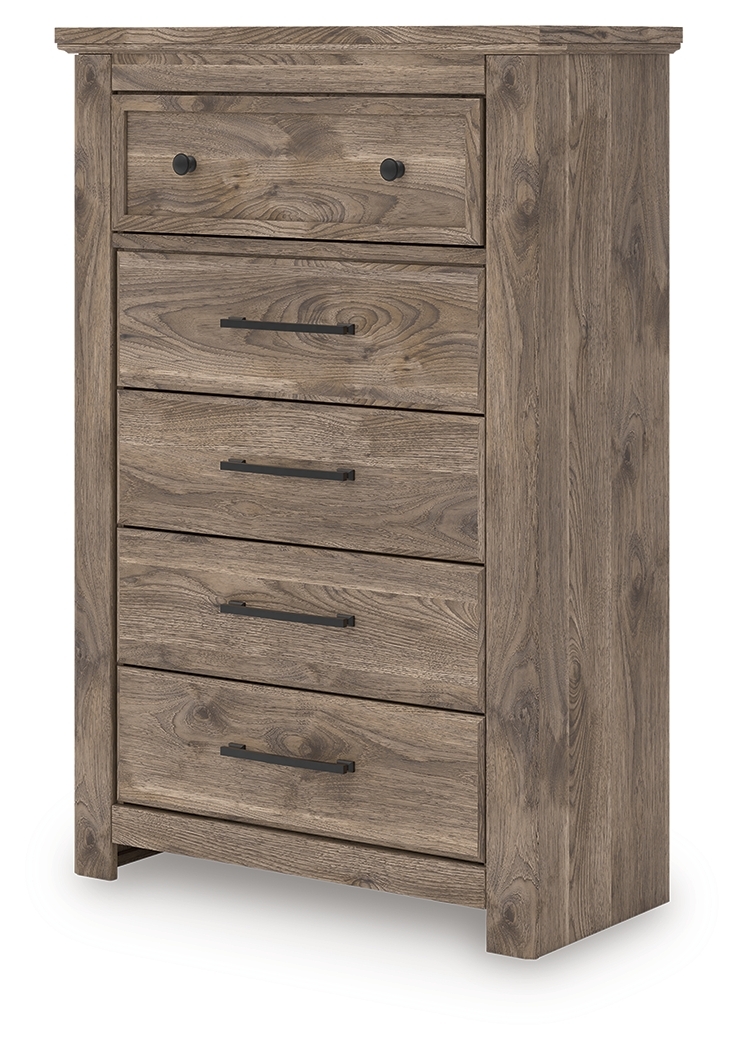 Rusticott - Five Drawer Chest - Brown - Image 4
