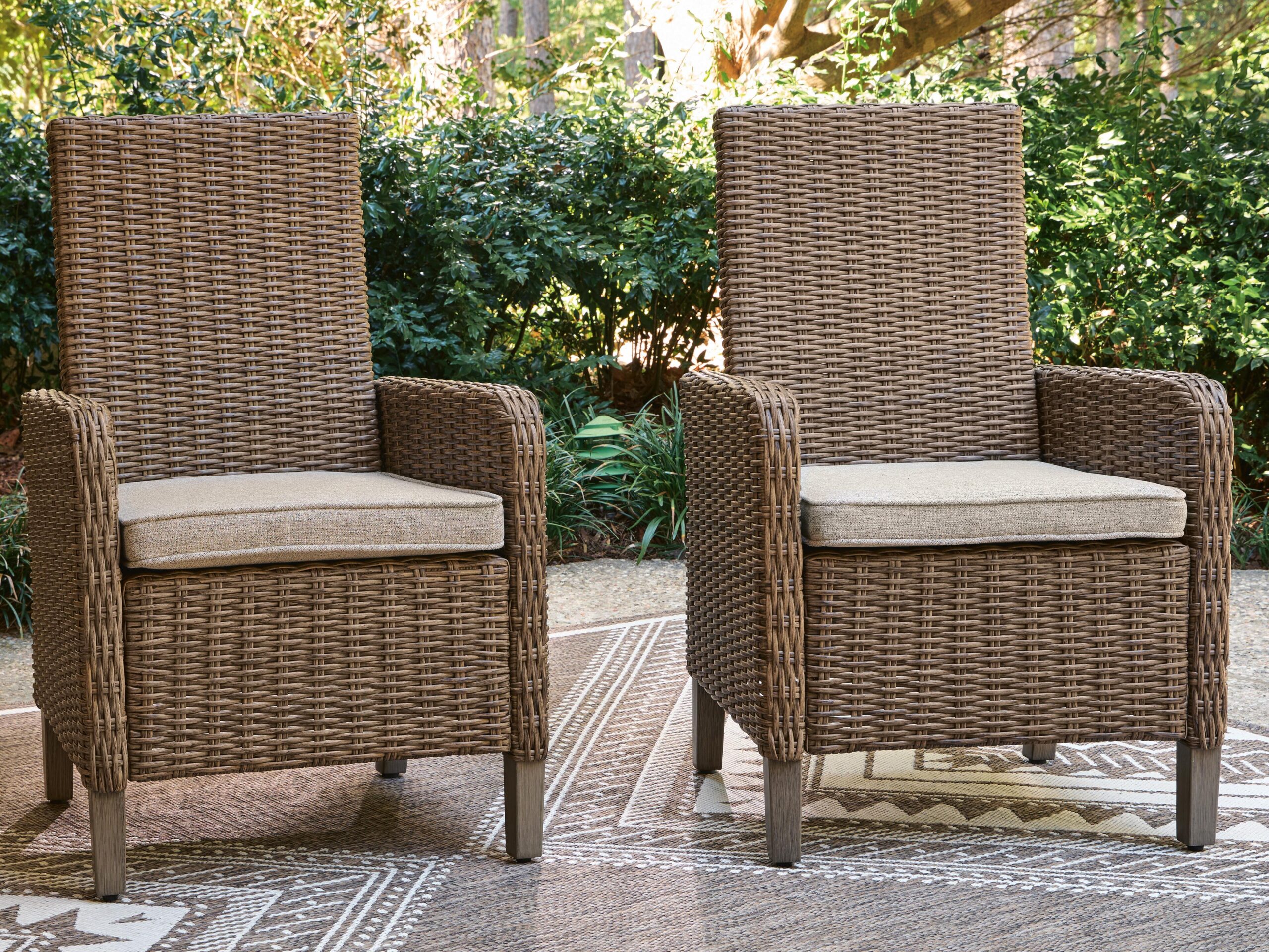 Laguna Heights - Arm Chair With Cushion (Set of 2) - Beige - Image 2