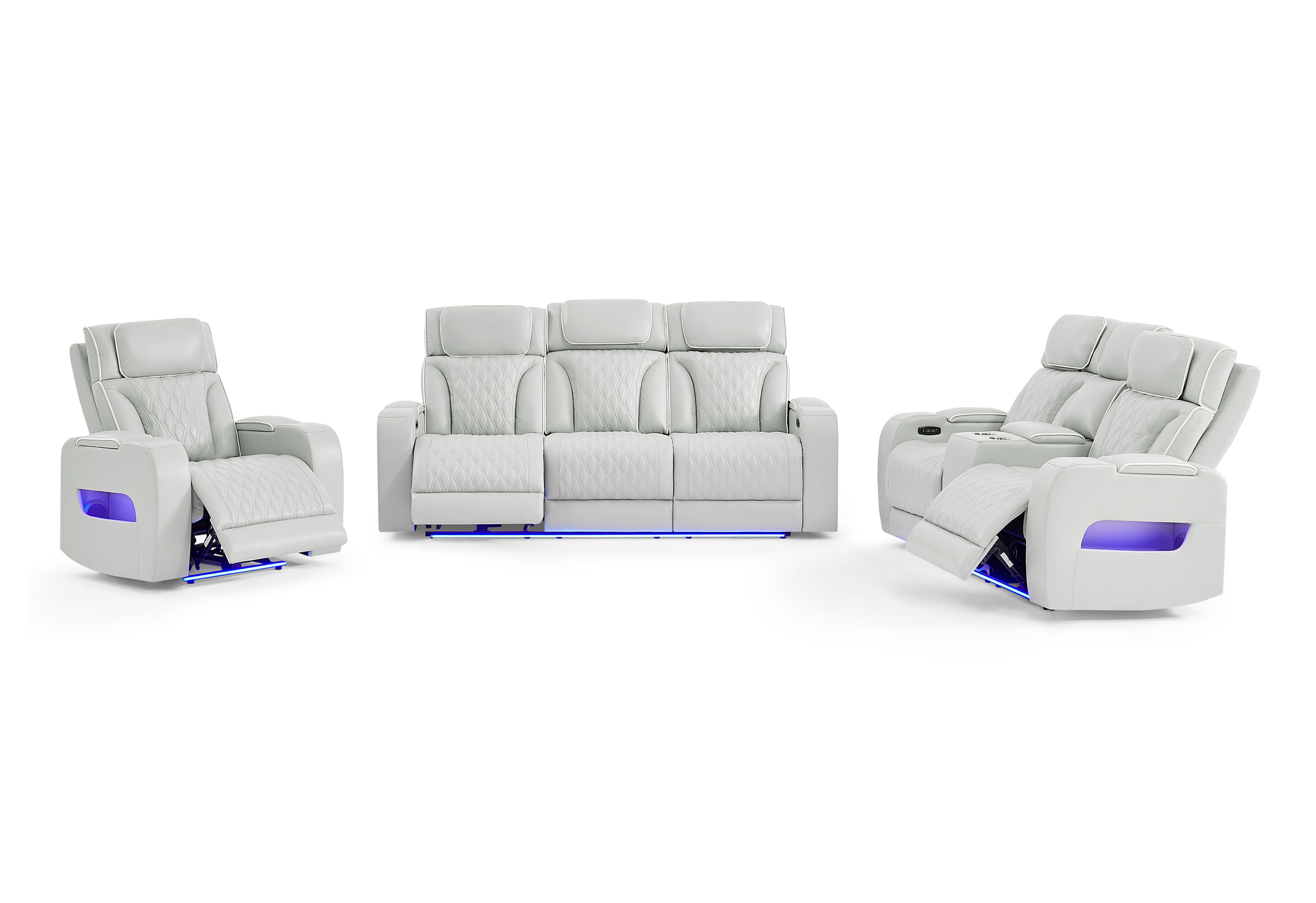 U8611 - Living Room Set - Silver - Image 16