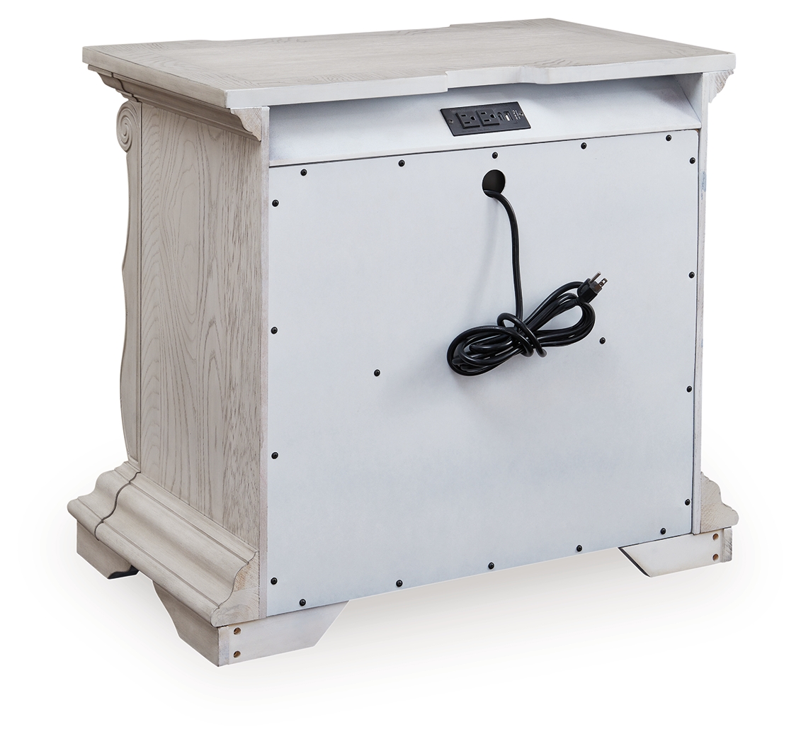 Bruchandi - Three Drawer Night Stand - Antique White - Image 5