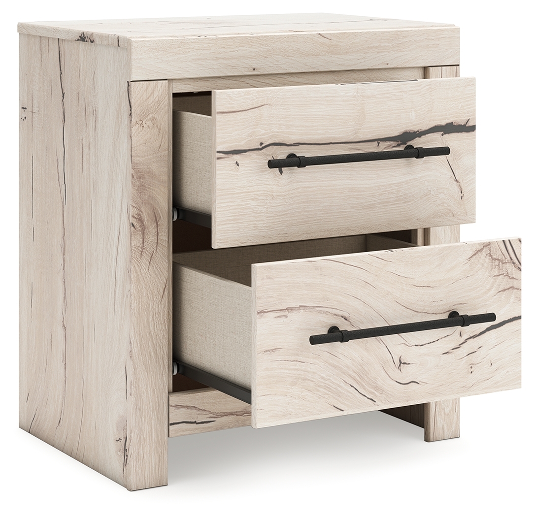Lawroy - Two Drawer Night Stand - Light Natural - Image 4
