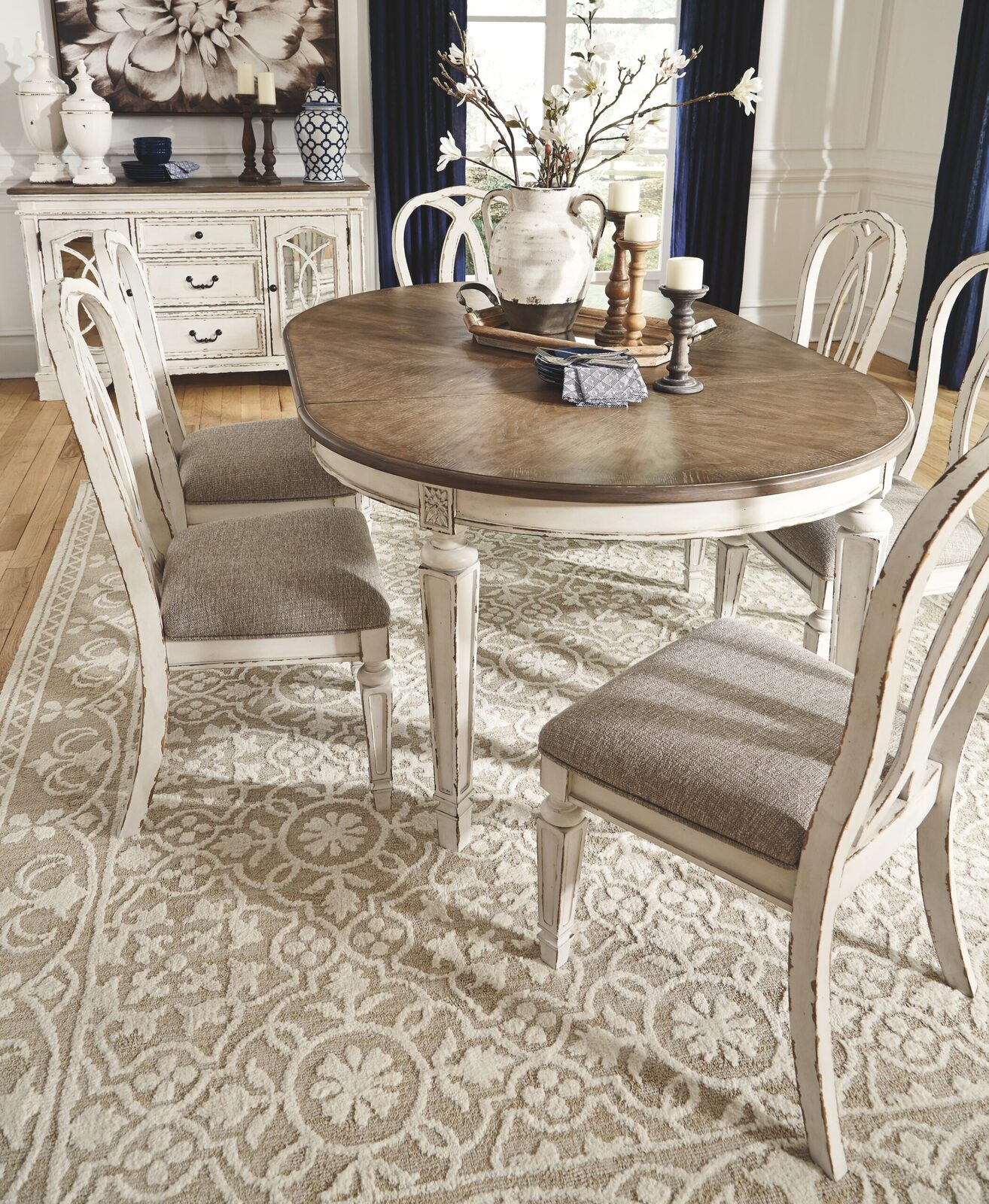 Realyn - Dining UPH Side Chair (Set of 2) - Ribbonback - Chipped White - Image 8