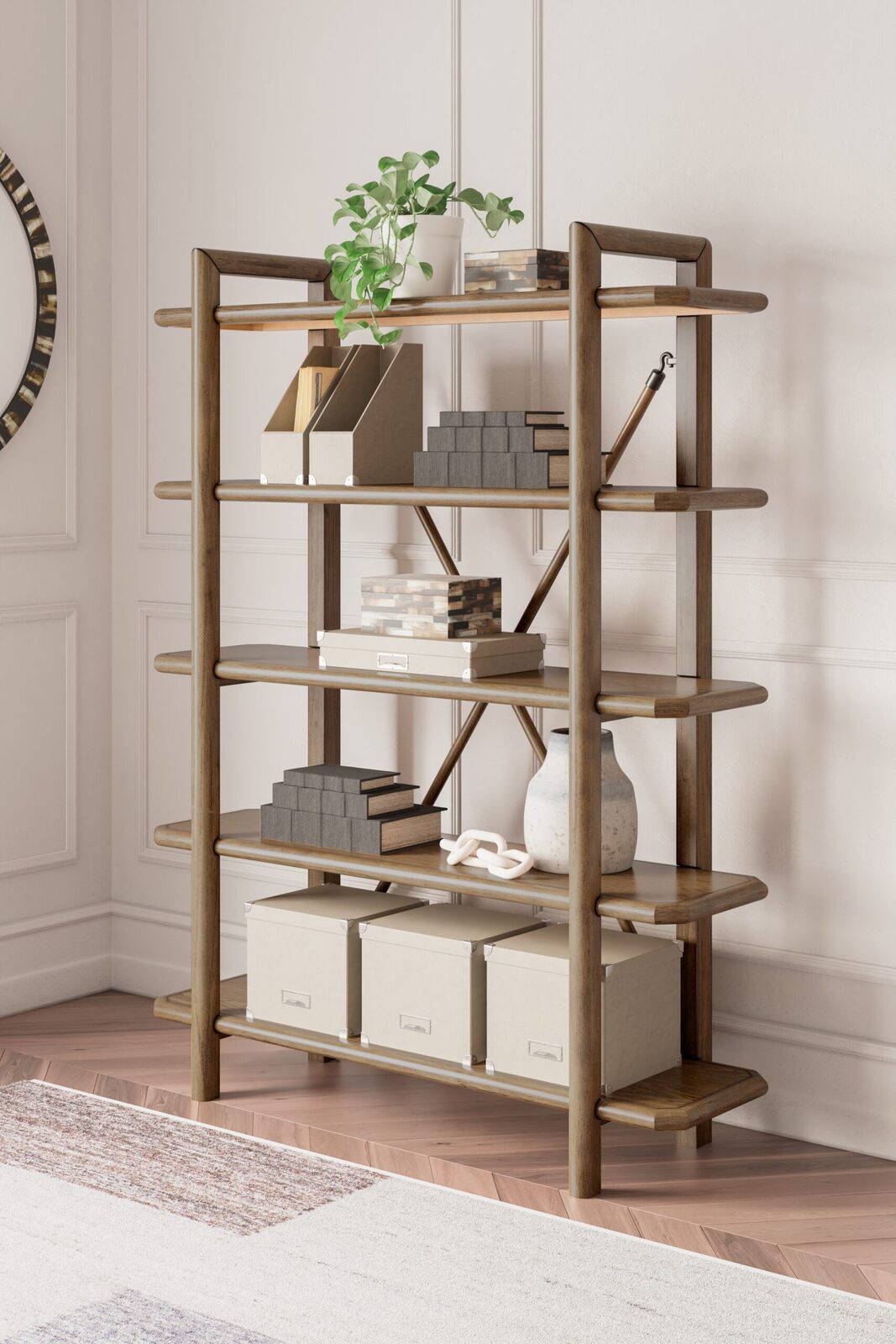 Roanhowe - Bookcase - Brown - Image 2