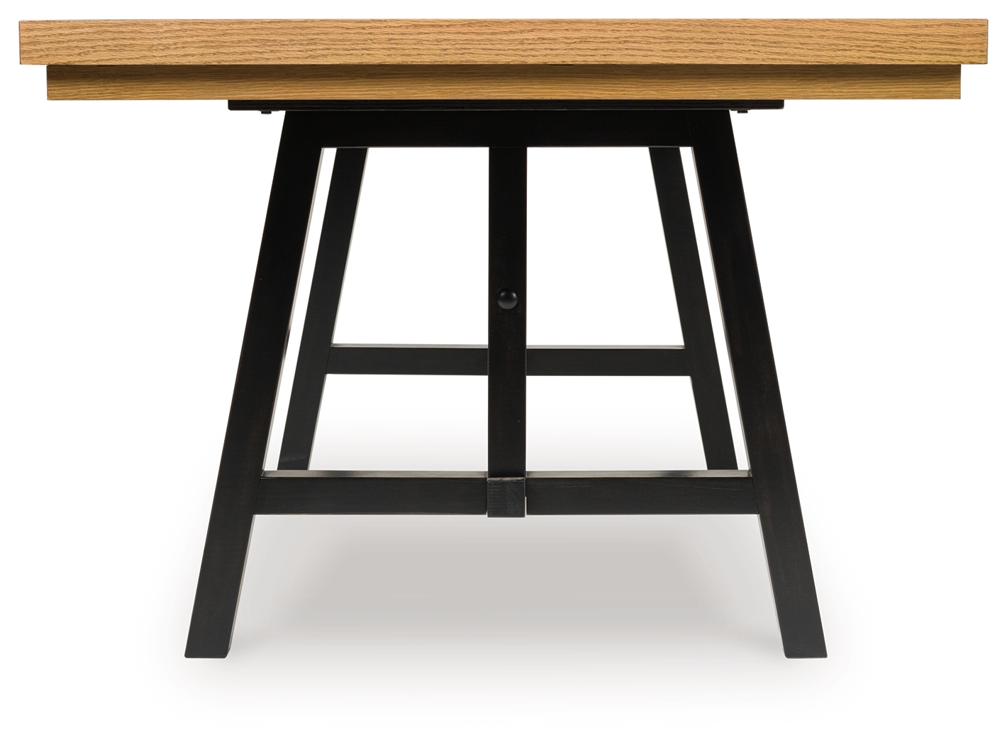 Galliden - Rectangular Dining Room Extension Table - Black / Brown - Image 5