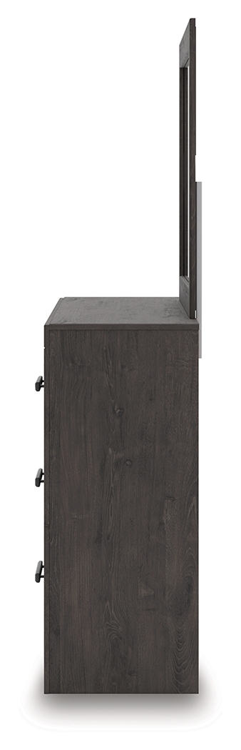 Prendonea - Dresser and Mirror - Charcoal - Image 7