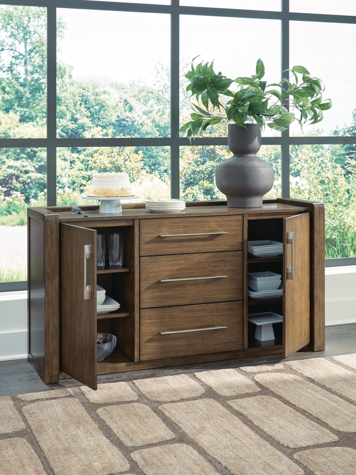Marxmore - Dining Room Server - Brown - Image 5
