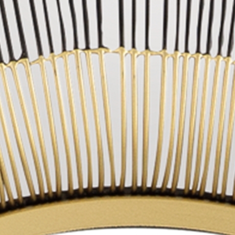 Dallmen - Accent Mirror - Black / Gold Finish - Image 6
