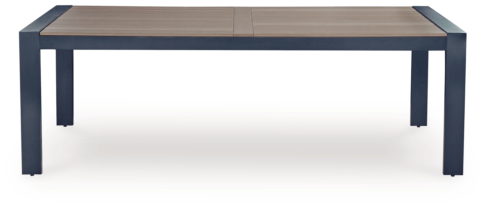 East Beach - Rectangular Dining Table With Umbrella Option - Blue - Image 3
