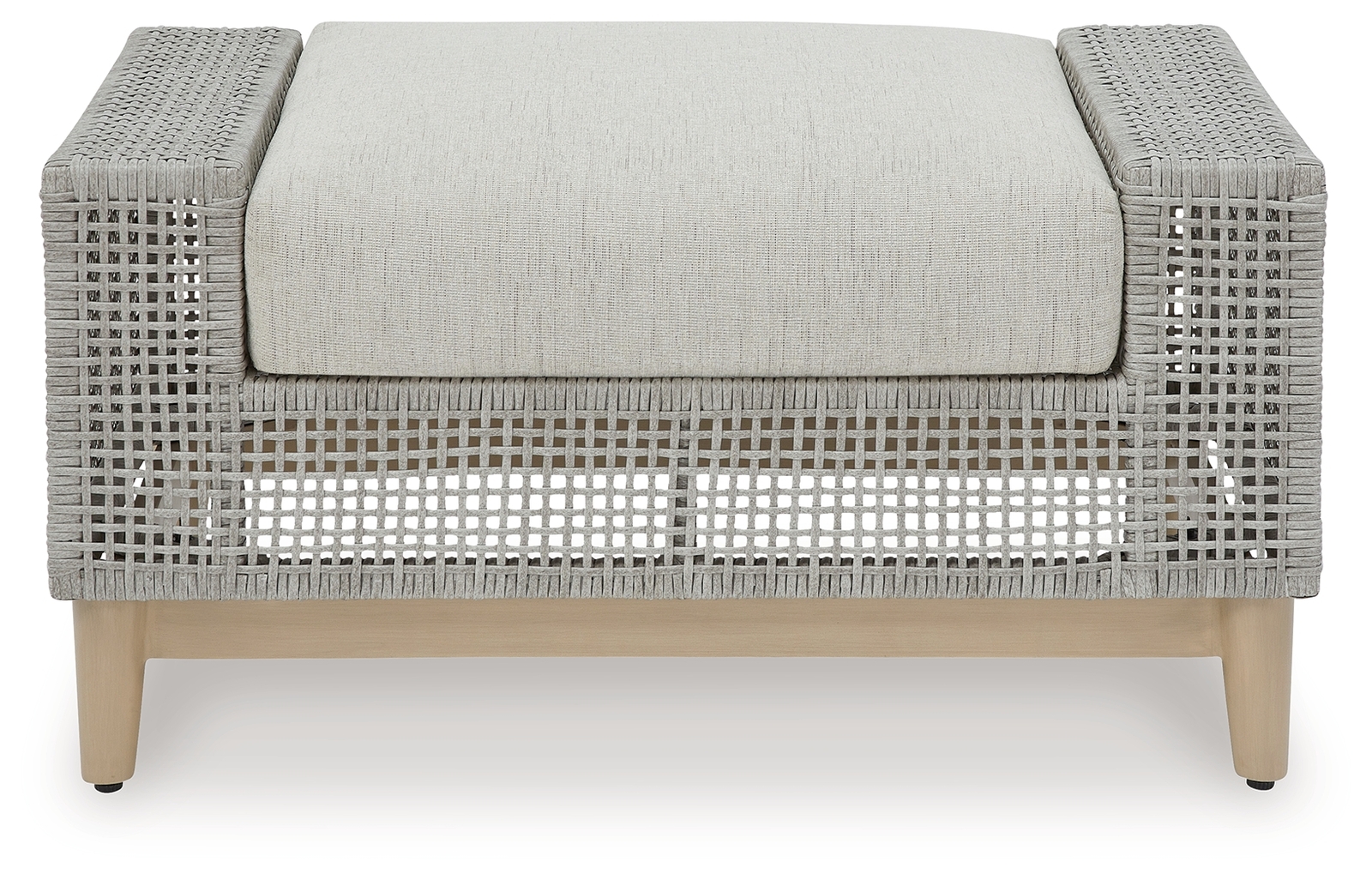 Seton Creek - Ottoman With Cushion - Gray - Image 3