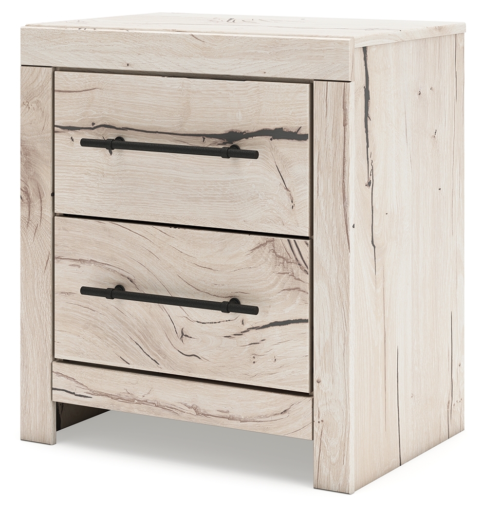 Lawroy - Two Drawer Night Stand - Light Natural - Image 3