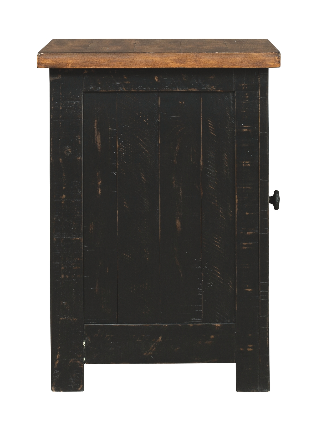 Valebeck - Chair Side End Table - Black / Brown - Image 7