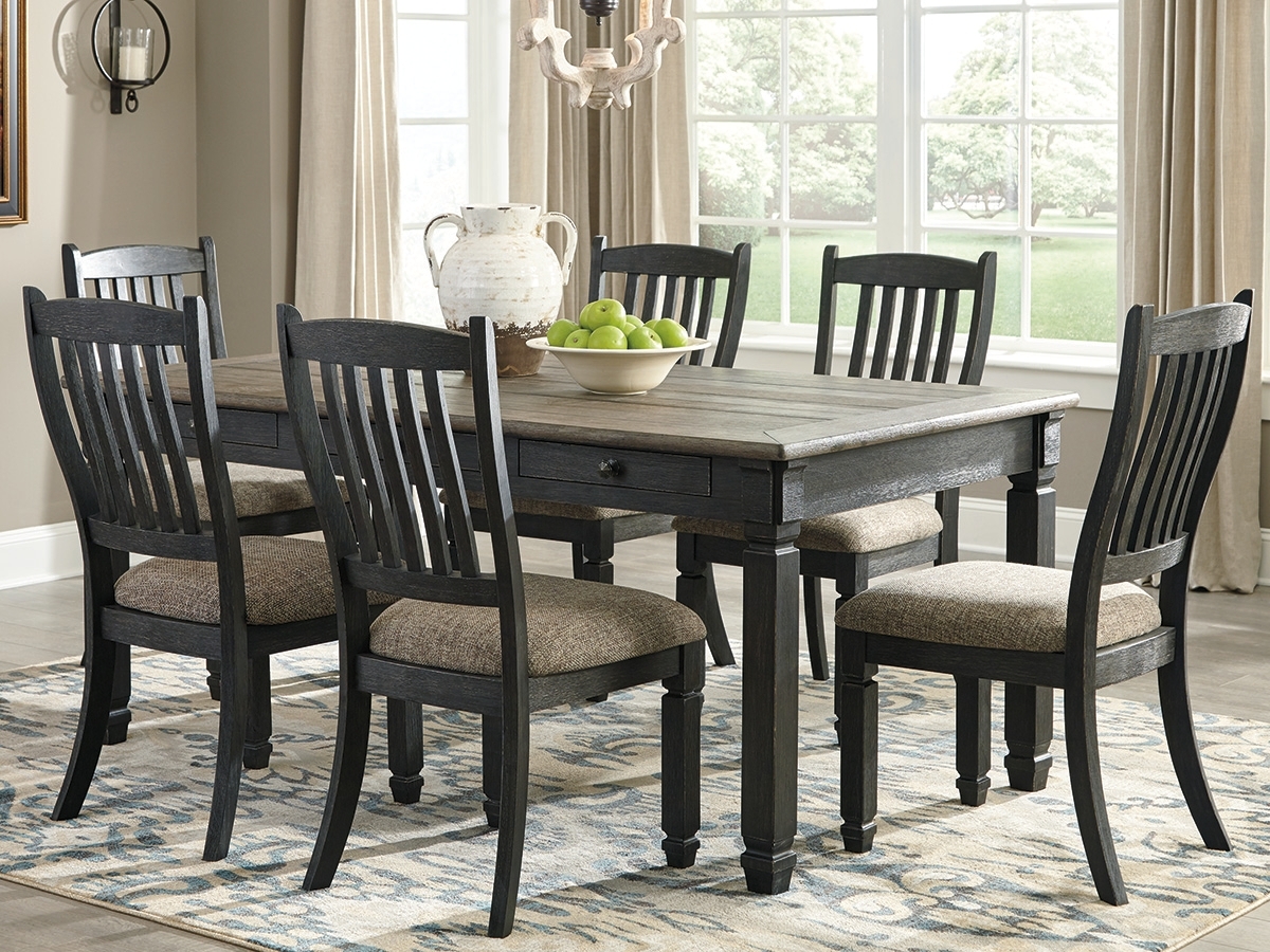 Tyler Creek - Rectangular Dining Room Table - Black / Gray - Image 2