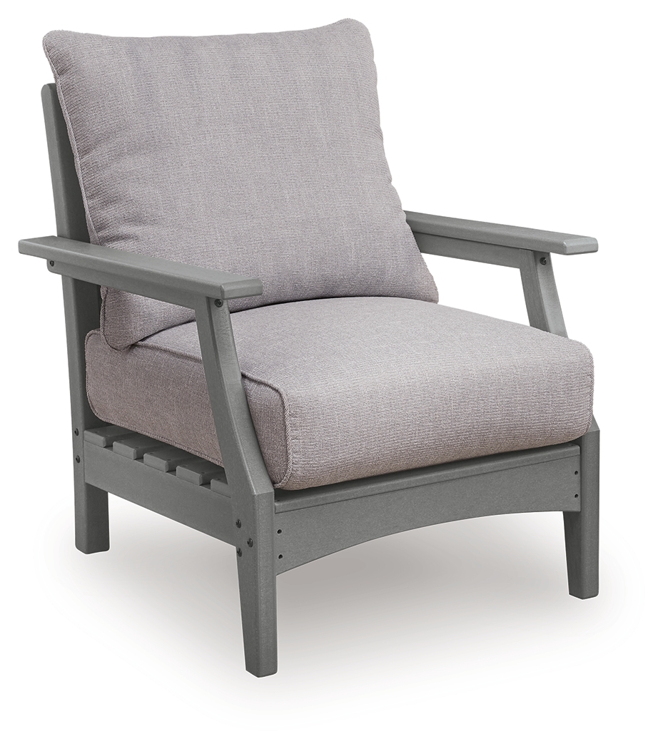 Cove Beach - Lounge Chair With Cushion (Set of 2) - Gray - Image 3