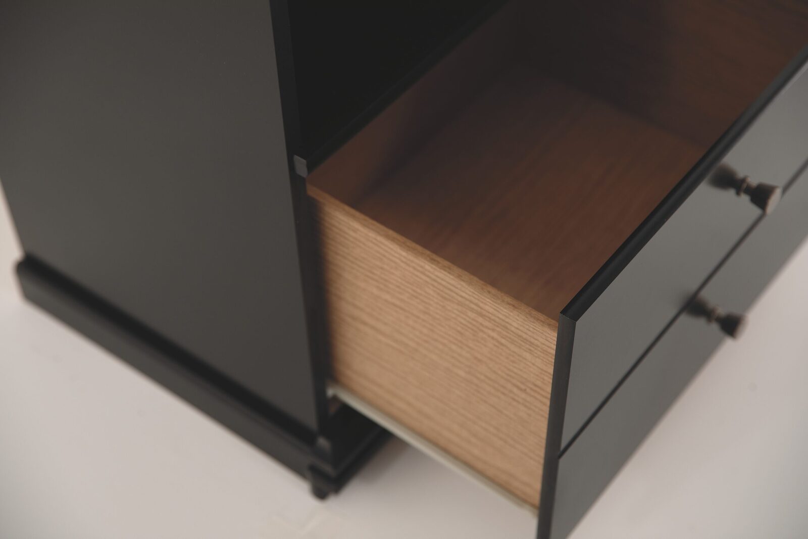 Maribel - One Drawer Night Stand - Black - Image 4