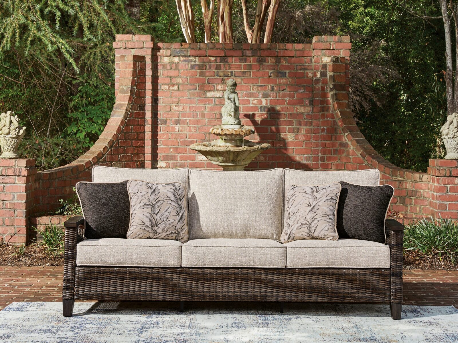 Monterey Point - Sofa With Cushion - Dark Brown - Image 2