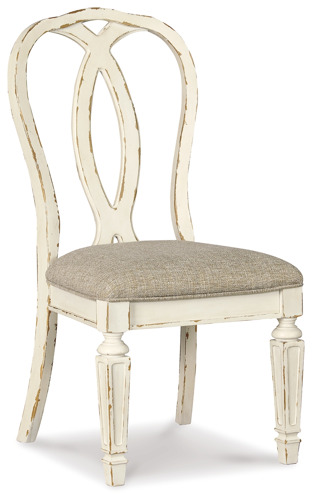 Realyn - Dining UPH Side Chair (Set of 2) - Ribbonback - Chipped White - Image 5