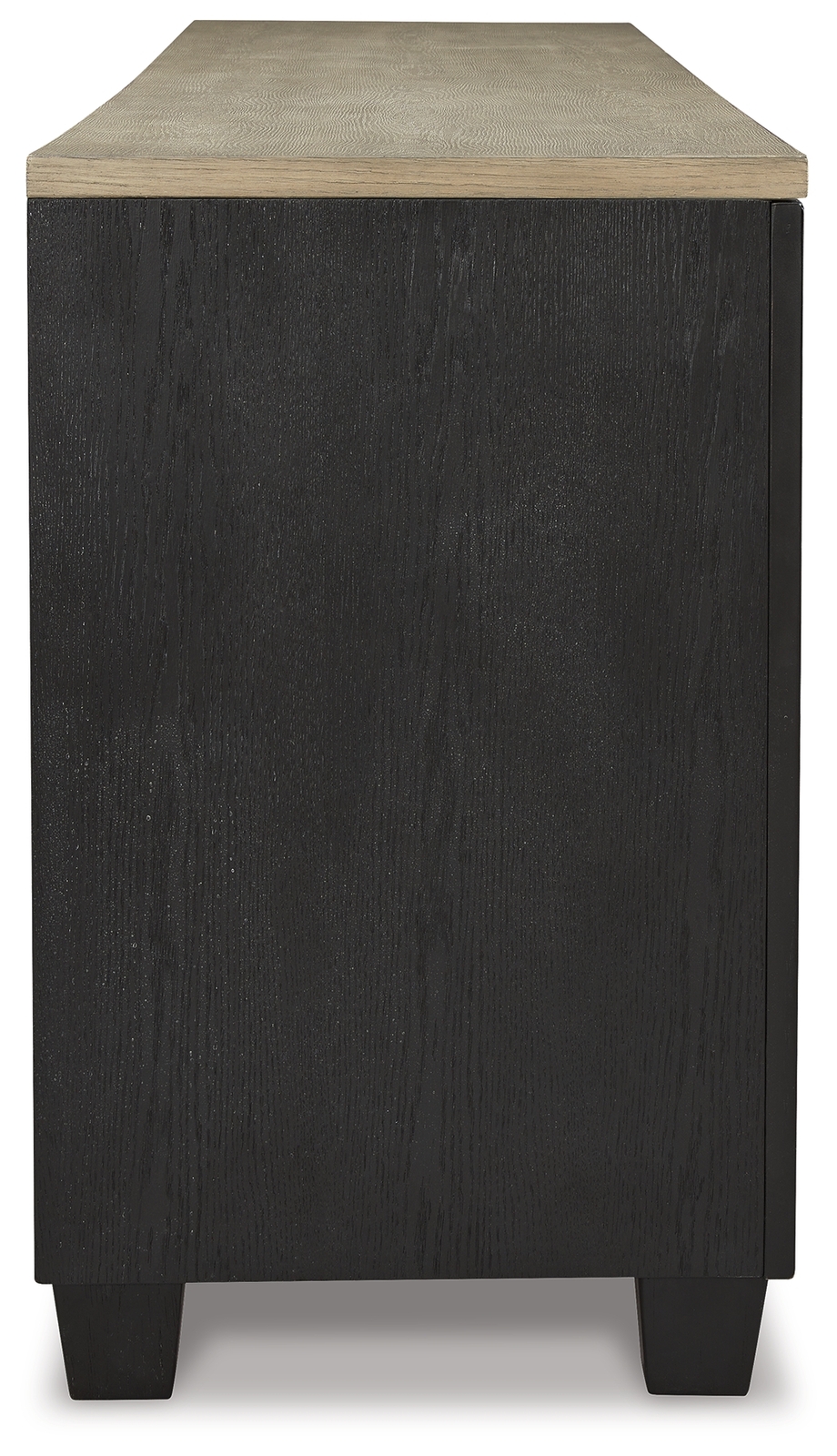 Foyland - XL TV Stand w/Fireplace Option - Black / Brown - Image 5
