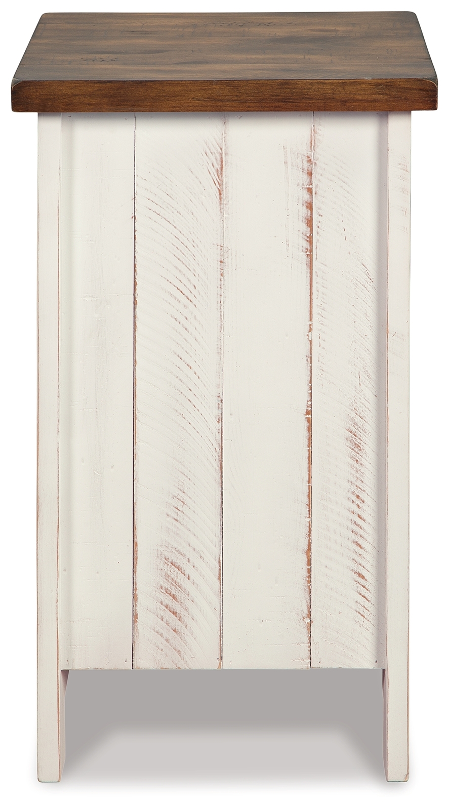 Wystfield - Chair Side End Table - White / Brown - Image 7