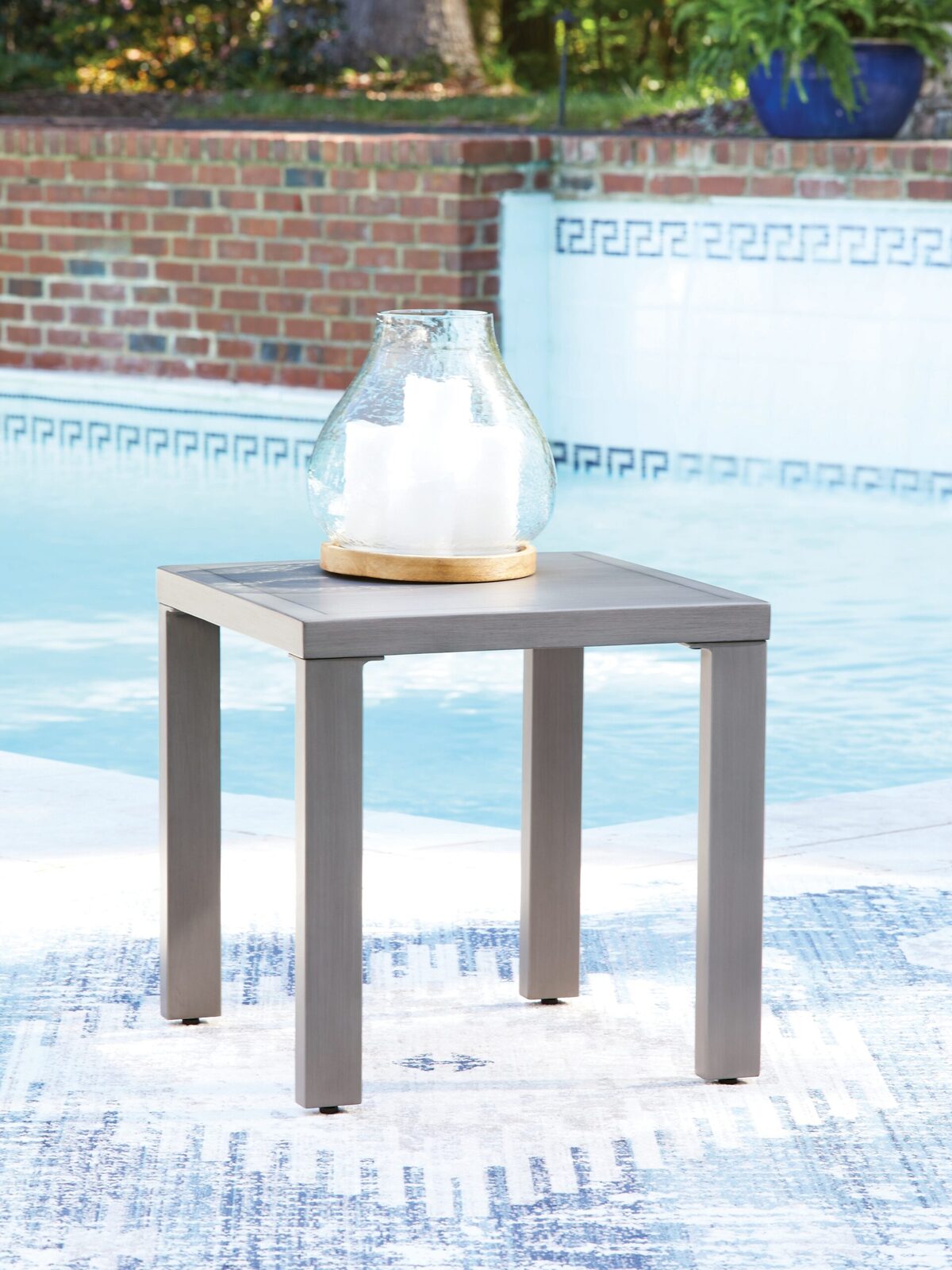 Half Moon Beach - Square End Table - Gray - Image 2
