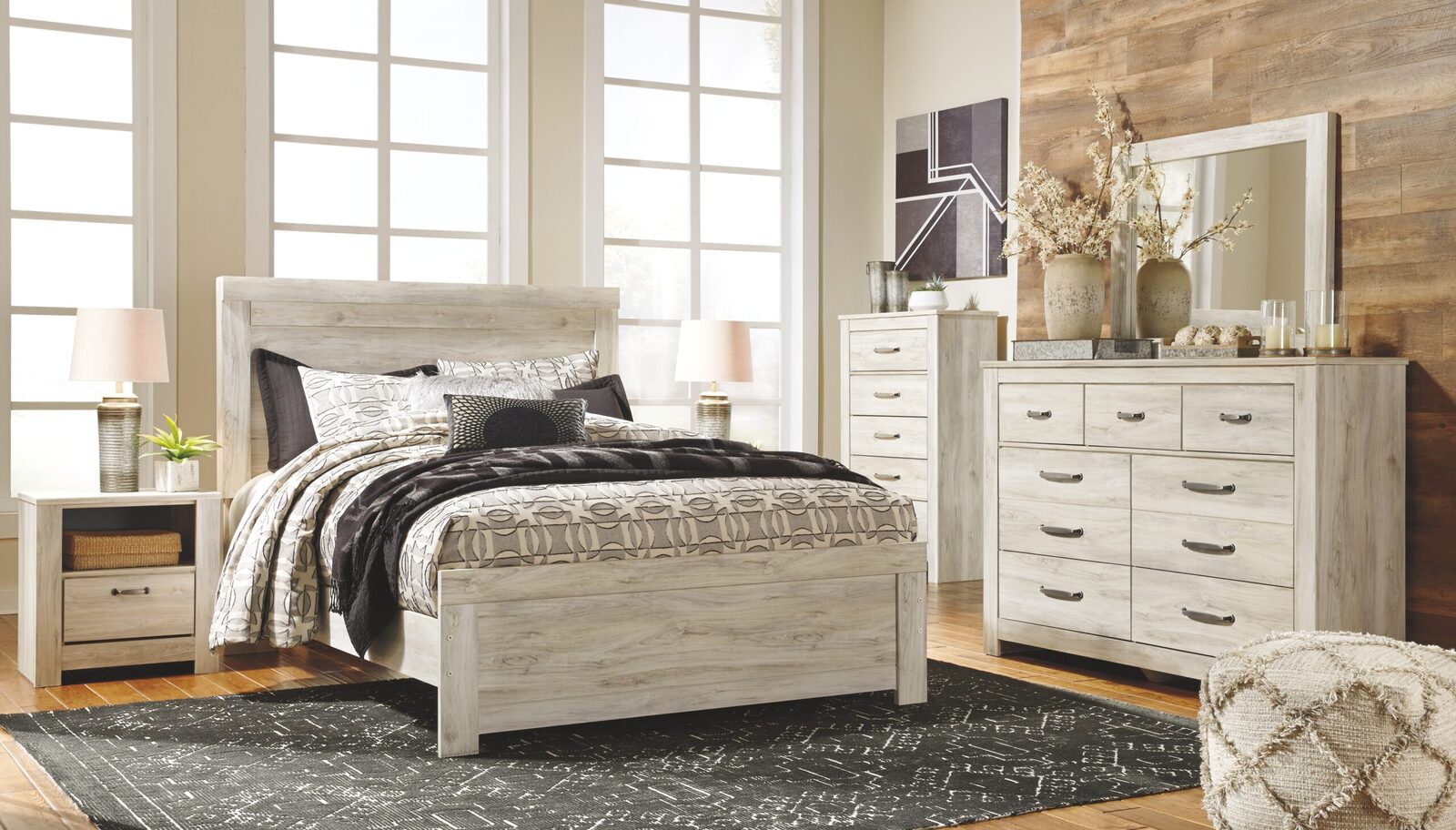Bellaby - Five Drawer Chest - Whitewash - Image 5