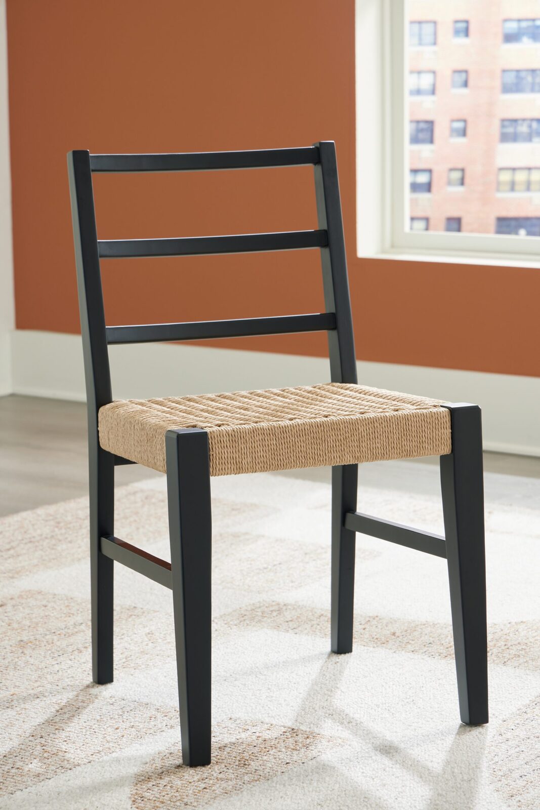 Isanti - Dining Room Side Chair (Set of 2) - Light Brown / Black - Image 2