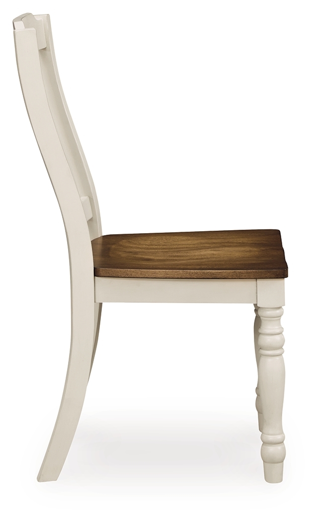 Wirloni - Dining Room Side Chair (Set of 2) - Antique White / Brown - Image 5