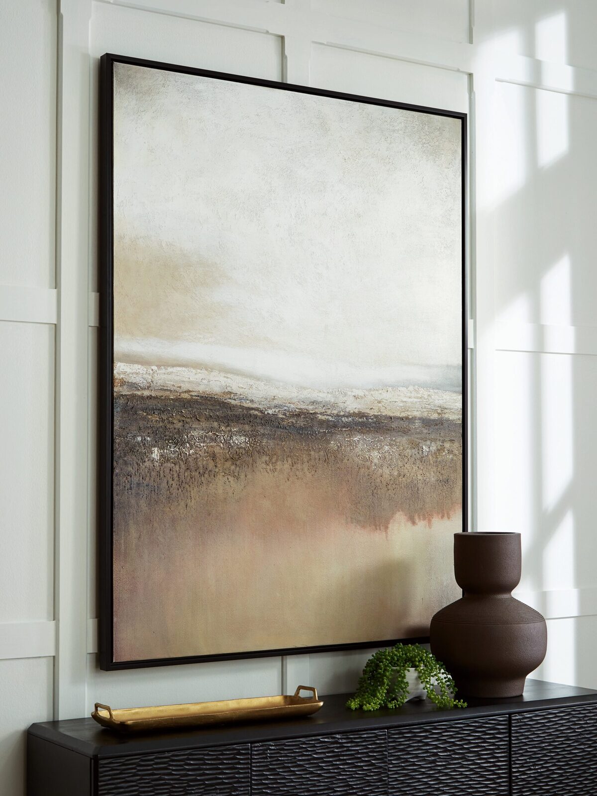 Siaking - Wall Art - Brown / Gray / White - Image 2