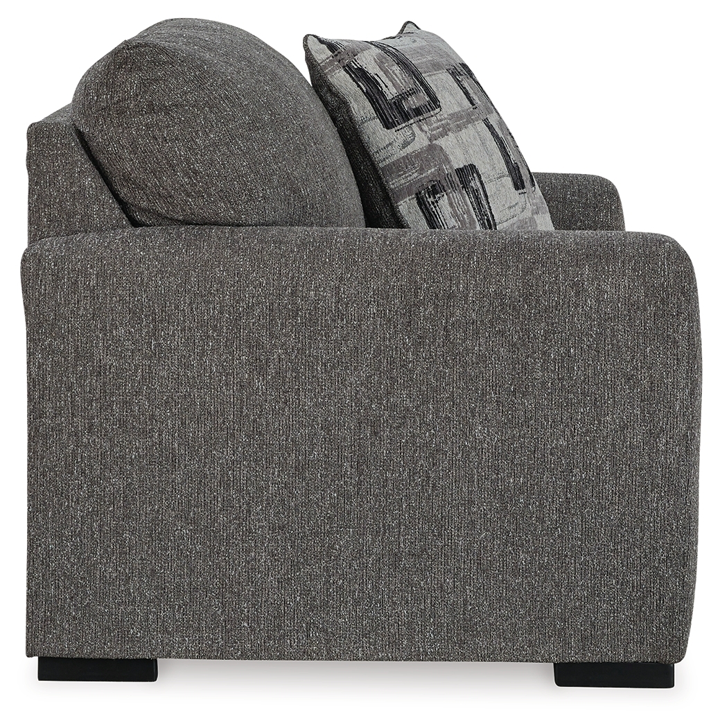 Gardiner - 2 Pc. - Chair And A Half, Ottoman - Pewter - Image 4