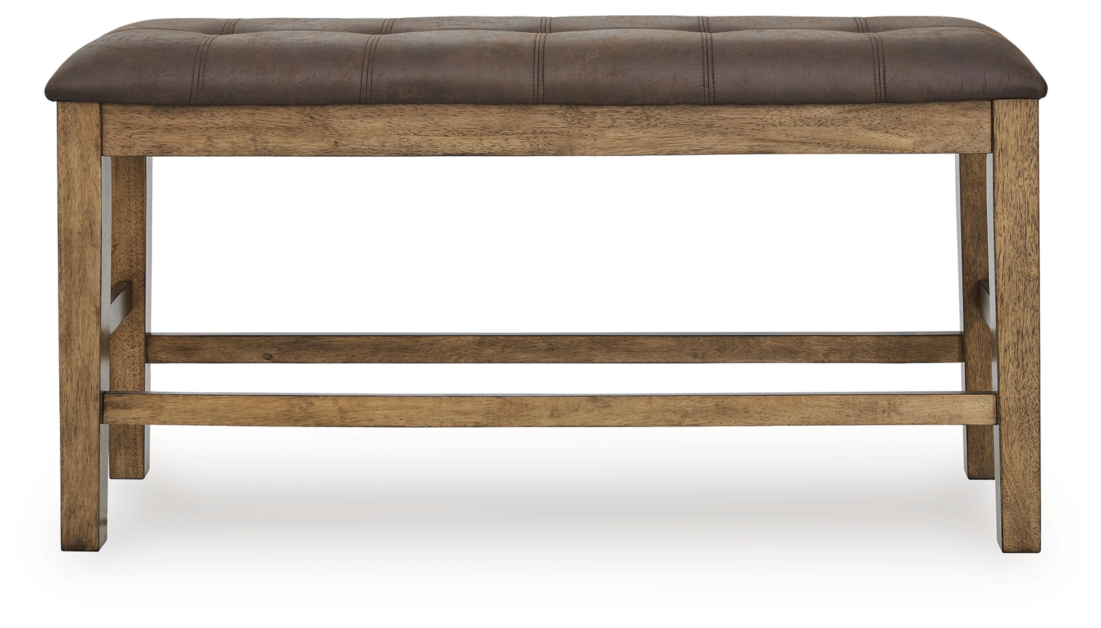 Urbinforte - Double Counter Height Upholstered Bench - Light Brown - Image 3