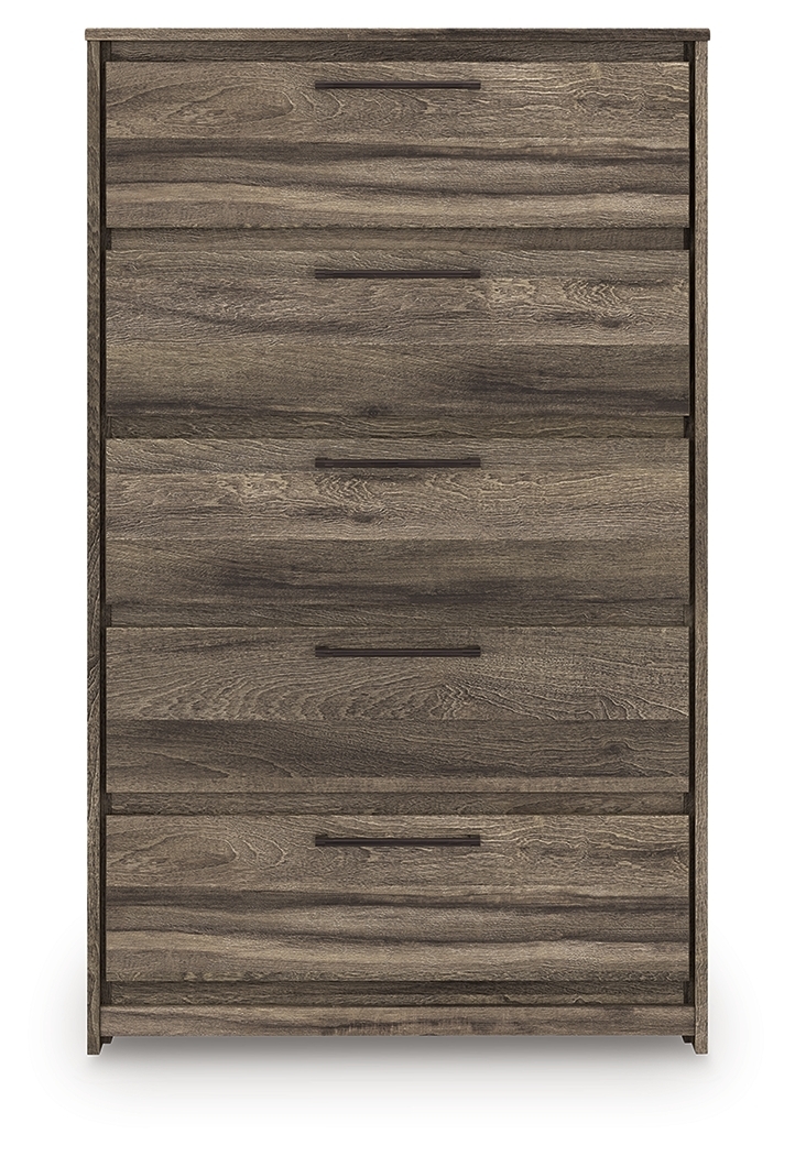 Elbrim - Five Drawer Chest - Brown - Image 5