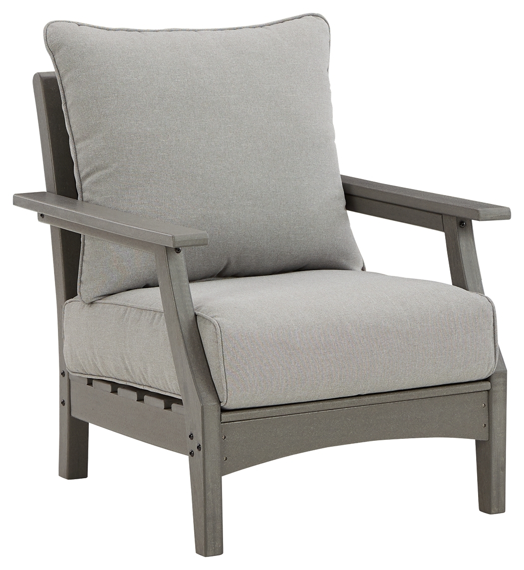 Visola - Lounge Chair w/Cushion (Set of 2) - Gray - Image 4