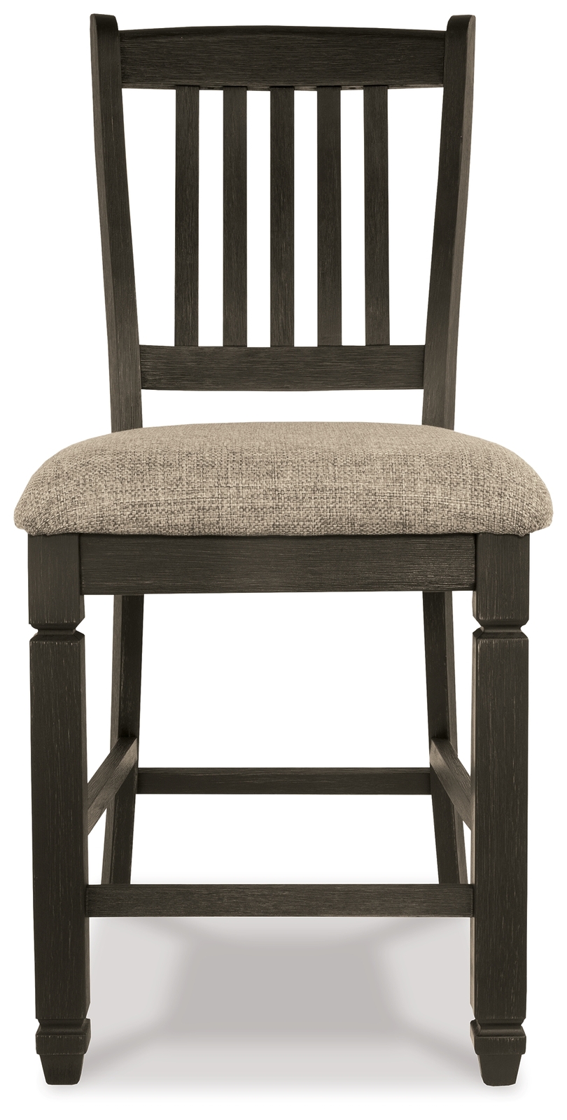 Tyler Creek - Upholstered Barstool (Set of 2) - Black / Grayish Brown - Image 4