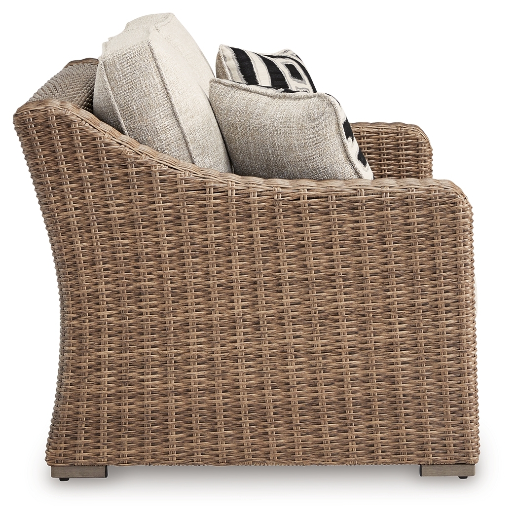 Beachcroft - Loveseat With Cushion - Beige - Image 4