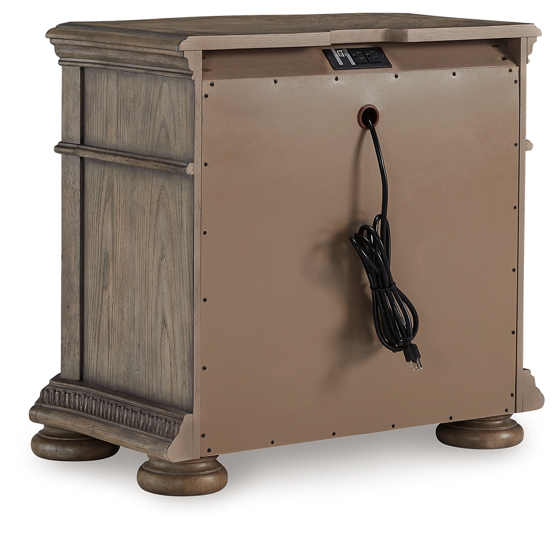 Ardenfield - Three Drawer Night Stand - Light Brown - Image 6