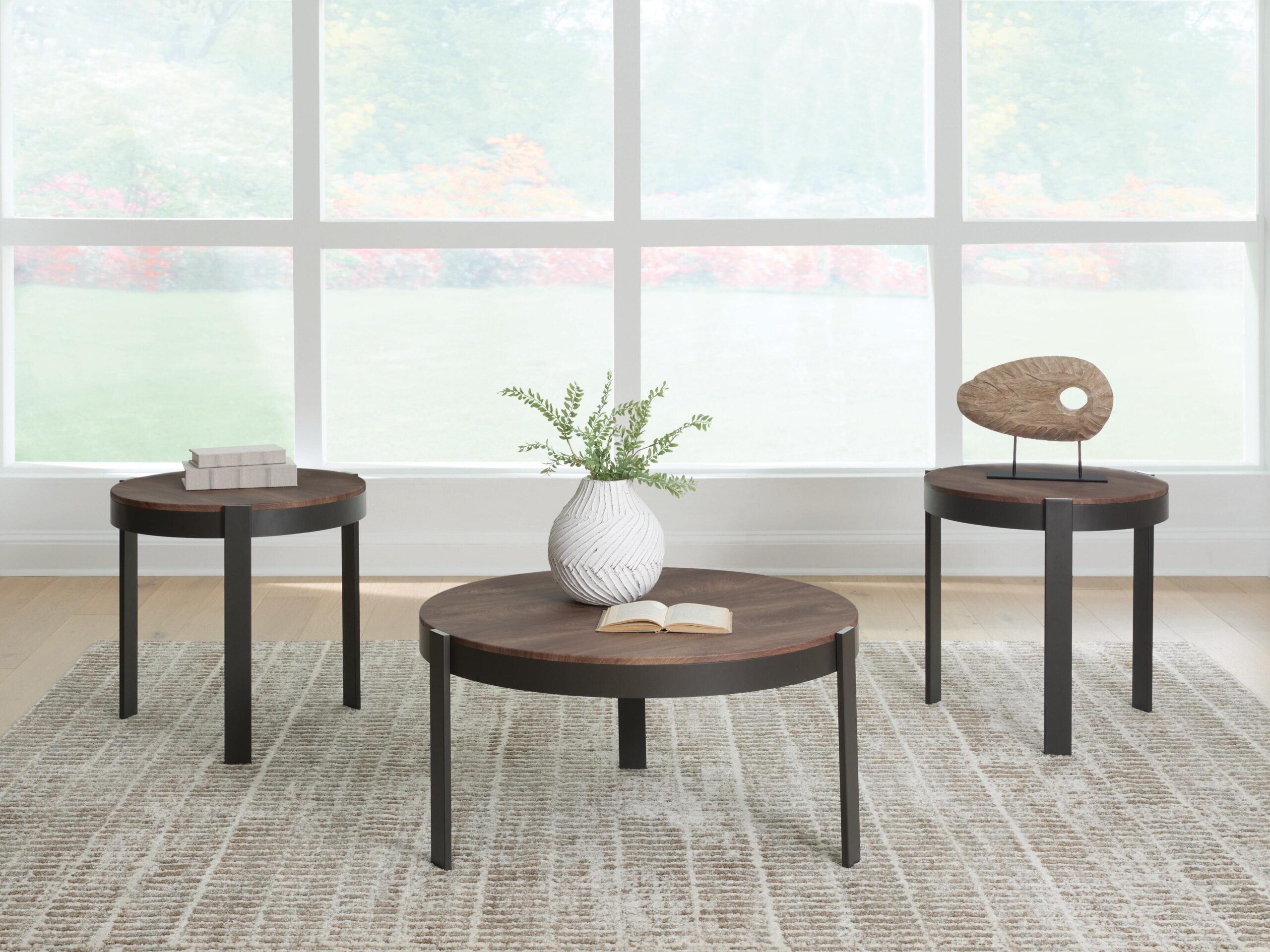 Horizon Hills - Occasional Table Set (Set of 3) - Brown / Black - Image 2