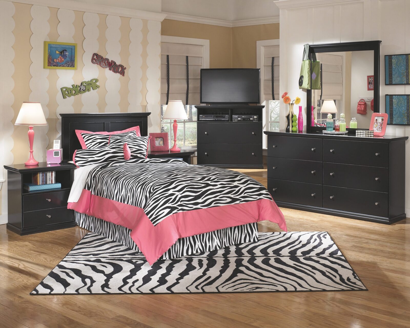 Maribel - One Drawer Night Stand - Black - Image 8