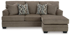 Comfort Package (Sofa Chaise, Tv Stand, Dining table & 6 chairs, Queen/Full Mattress & Foundation, Bed, dresser, and mirror)