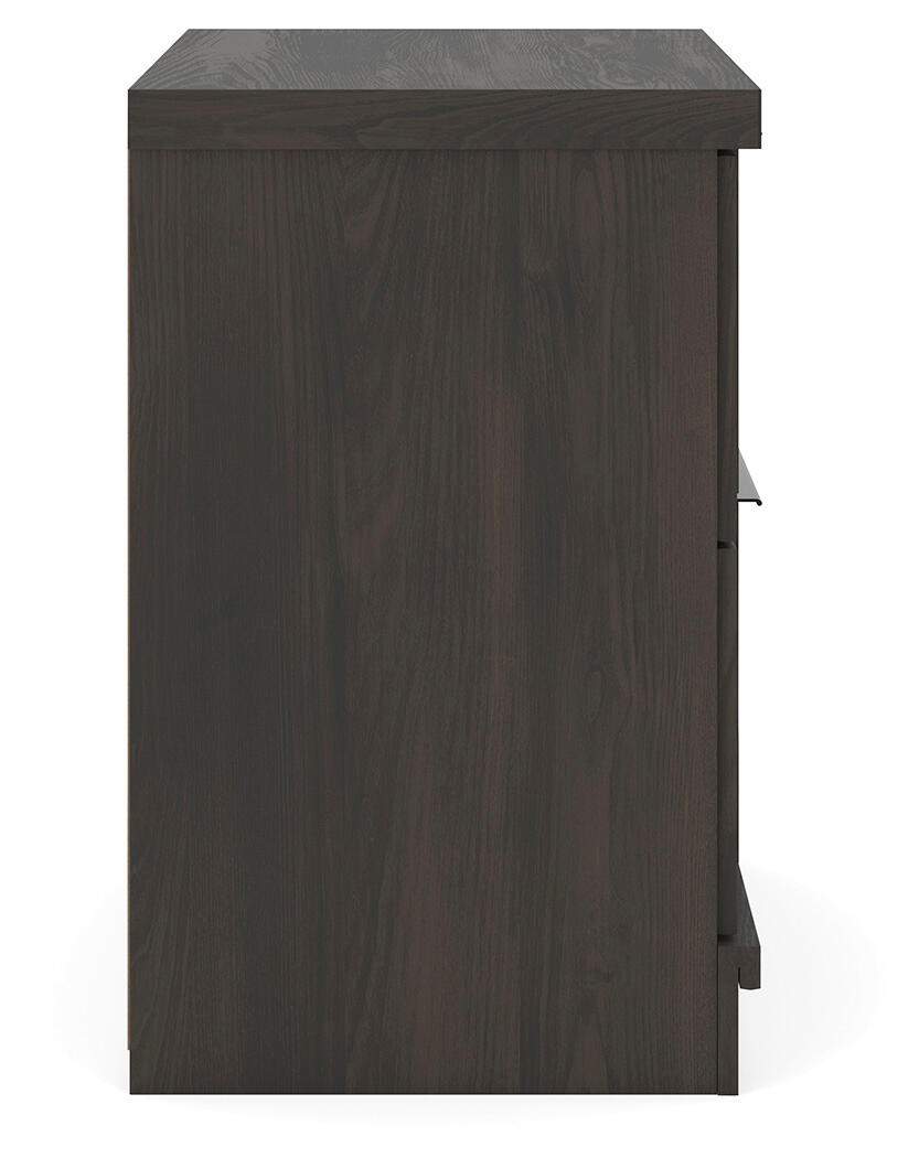 Shaehartin - Two Drawer Night Stand - Dark Brown - Image 7