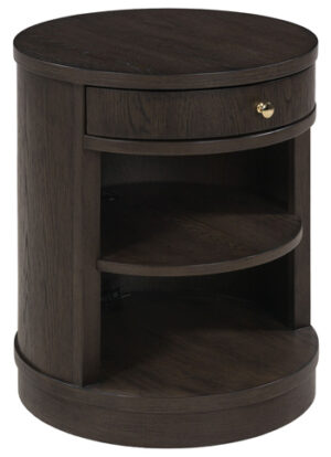Leighmour - Accent Table - Dark Brown