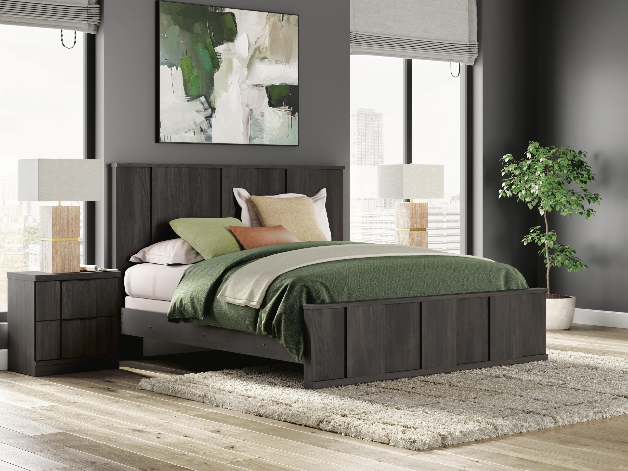 Shaehartin - Panel Bed - Image 3