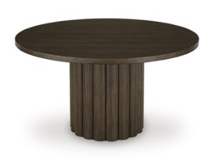Radkin - Round Dining Room Table - Burnished Brown
