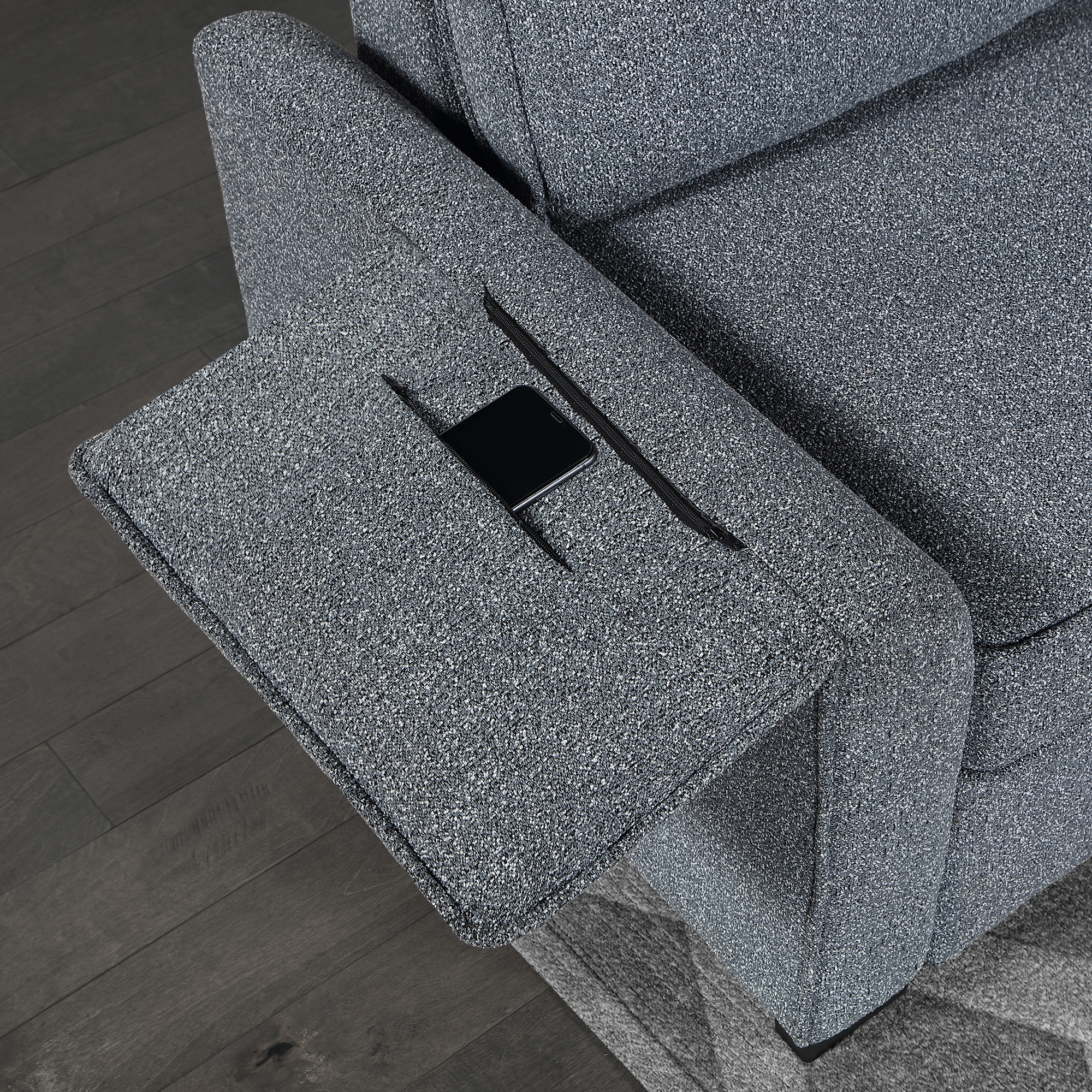 U0808 - Reversible Sofa Bed - Dark Gray - Image 4