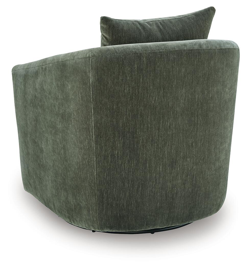 Leastow - Swivel Accent Chair - Loden - Image 5