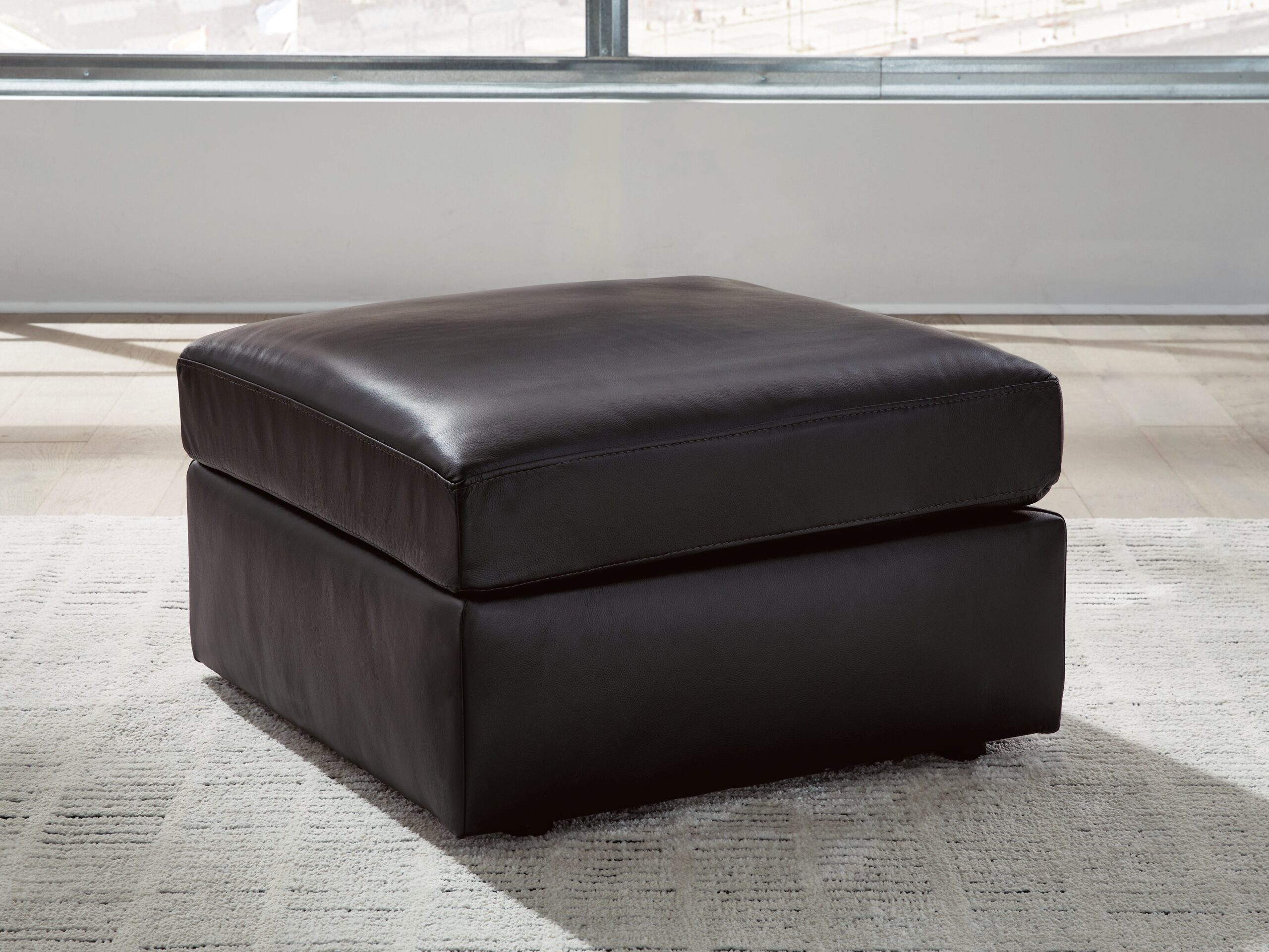 Modmax II - Oversized Accent Ottoman - Black - Image 2