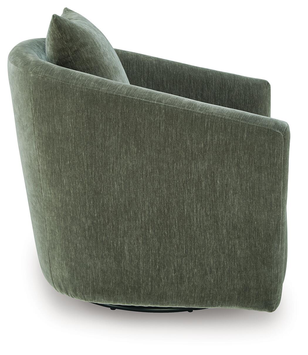 Leastow - Swivel Accent Chair - Loden - Image 4