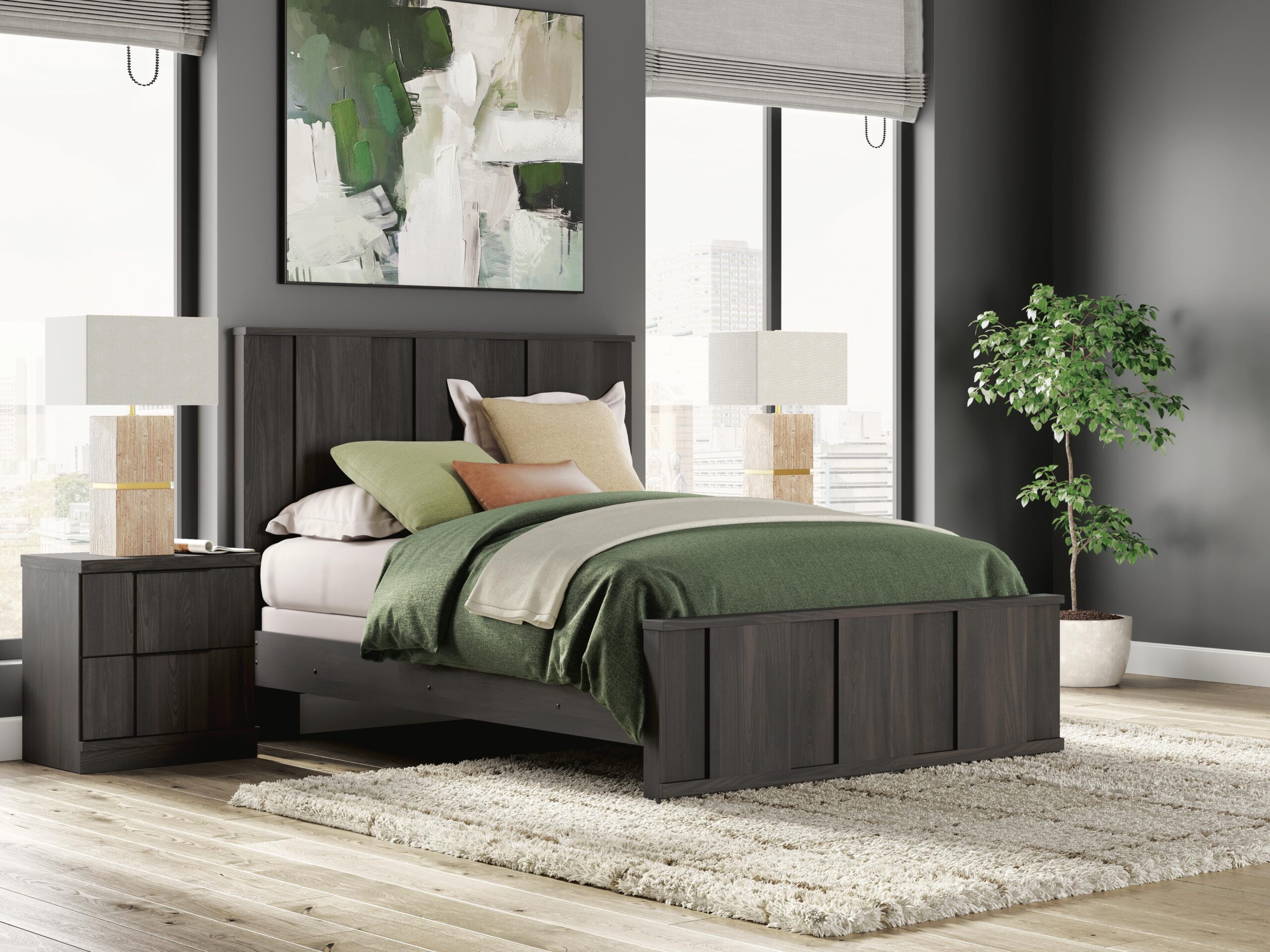 Shaehartin - Panel Bed - Image 2