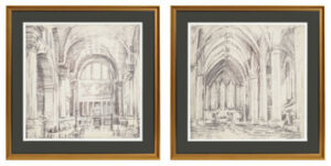 Downyard - Wall Art Set (Set of 2) - Black / Beige