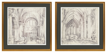 Downyard - Wall Art Set (Set of 2) - Black / Beige
