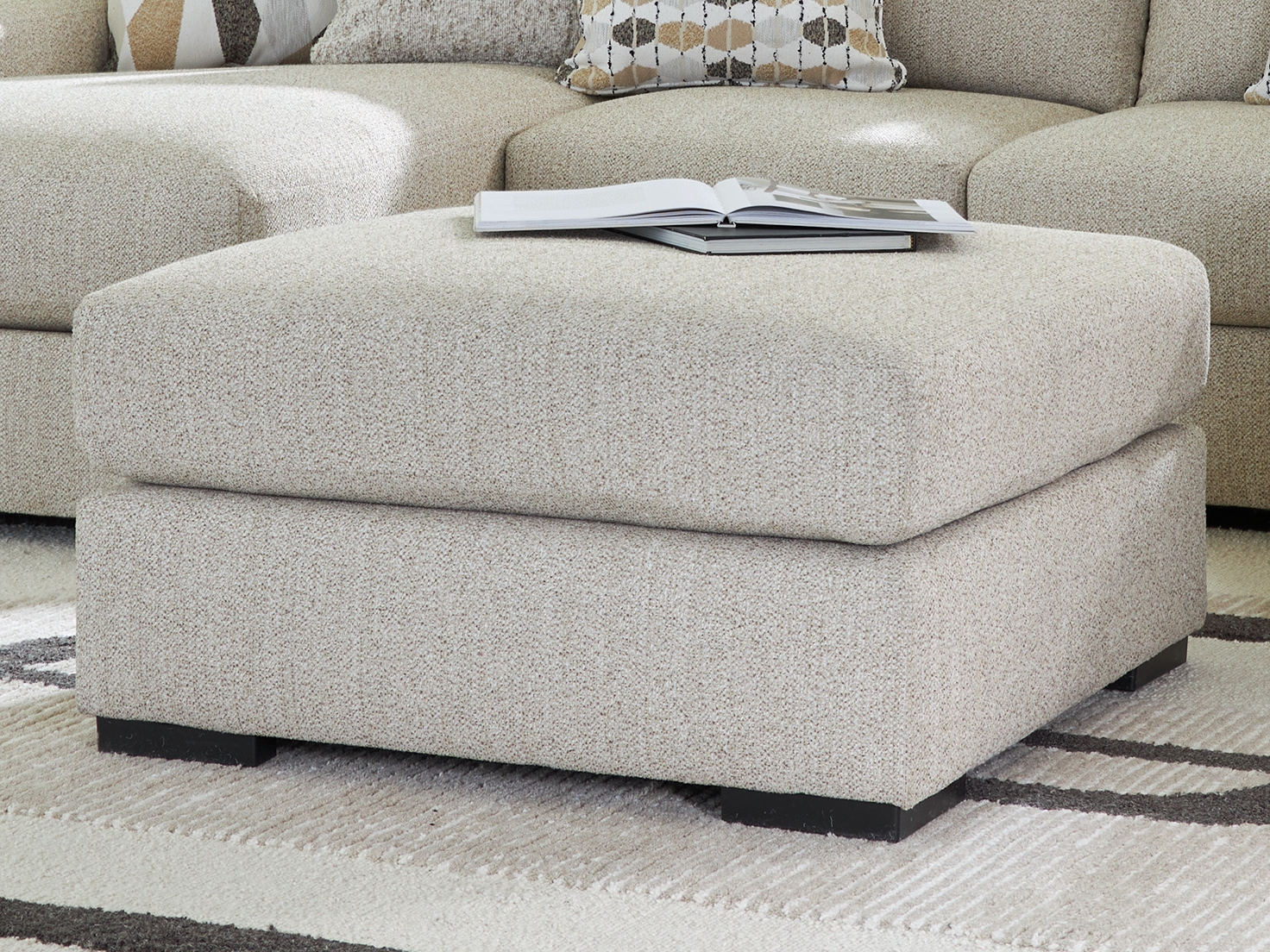 LaureLGrove - Oversized Accent Ottoman - Pebble - Image 2